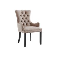 Antoinette Carver Chair - Taupe