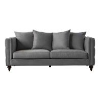 Ascot Three Seat Sofa – Flint Grey