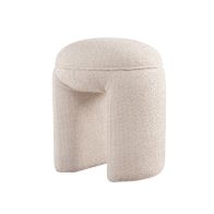 Bolo Stool Light Taupe Chenille
