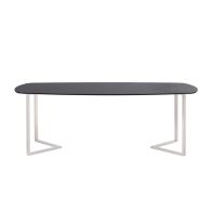Chevron Silver Dining Table