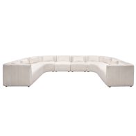 Essen Super Lounge Suite – Ivory Chenille