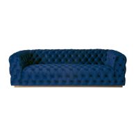 Frankfurt Three Seat Sofa - Navy Blue