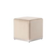 Harper Stool - Chalk - Silver Base