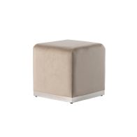 Harper Stool - Taupe - Silver Base
