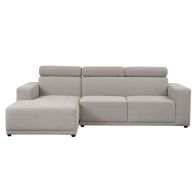 Heather Left Hand Corner Sofa - Taupe 