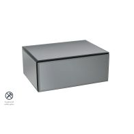 Inga Smoked Mirror Floating Bedside Table