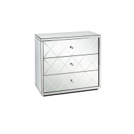 Knightsbridge Mirrored Three Drawer Chest