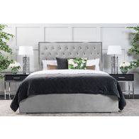 EU - Lavinia Bed met Opbergruimte - Platinum Grijs