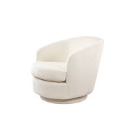 Melville Swivel Chair - Ivory 