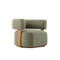 Pax Accent Fauteuil Saliegroen - Kastanje 