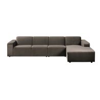 Pebble Large Right Hand Corner Sofa - Carbon
