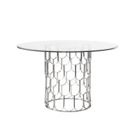 Pino 4-5 Silver Dining Table