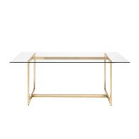 Quad Brass Dining Table