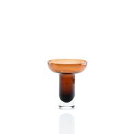 Medium Cognac Glass Vase