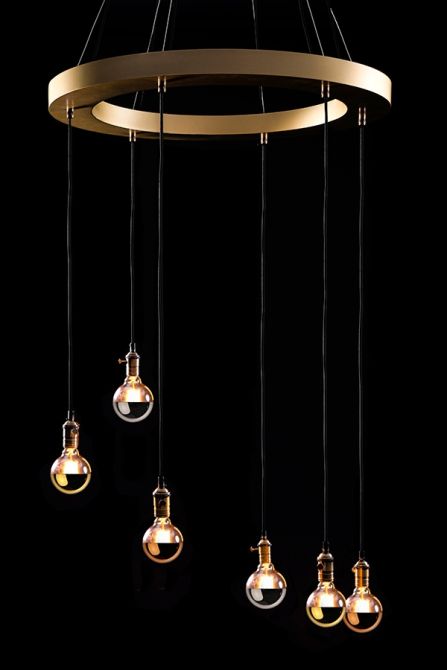 Barrington Chandelier Brass-view2
